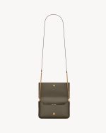 YSL Cassandre Phone Holder in Smooth Leather - Image 3